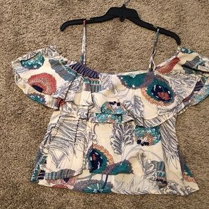 Off the shoulder crop top